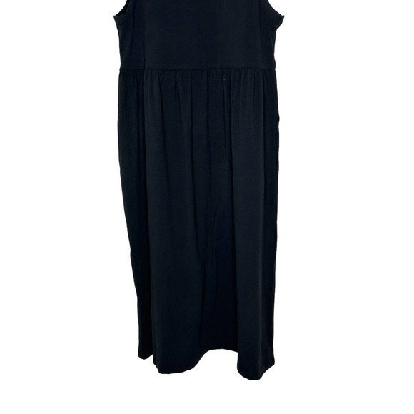 NWT J Crew Factory Womens Petite Knit Dress Size Small Midi Pockets Black - Picture 9 of 11